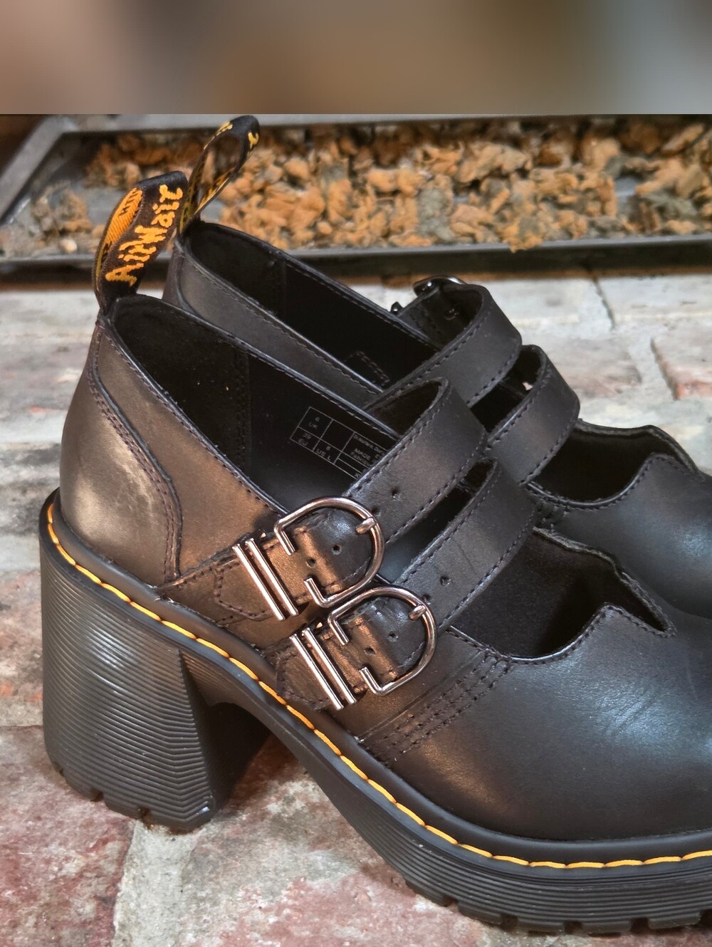 Dr. Martens Eviee Leather Heeled Shoes - Picture 4 of 12